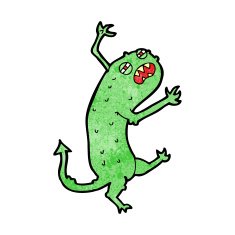 cartoon little monster N52