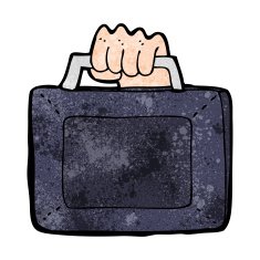 cartoon briefcase N8