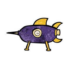 cartooon space rocket N7