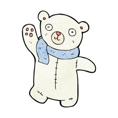 cute cartoon polar teddy bear N5