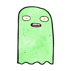 funny cartoon ghost N76