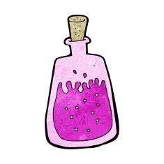 cartoon old ink pot N5