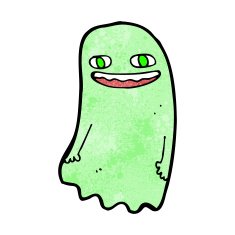 funny cartoon ghost N81