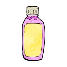 cartoon pink drink bottle N3