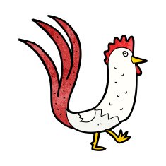 cartoon cockerel N26
