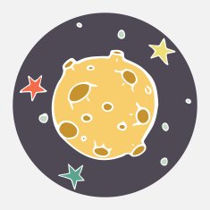 Flat space icon N2