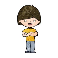 cartoon man with crossed arms N24