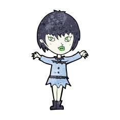 Cartoon Vampire Girl N193