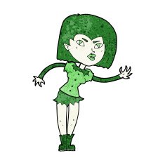 Cartoon Vampire Girl N194