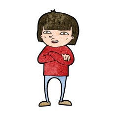 cartoon happy person N27