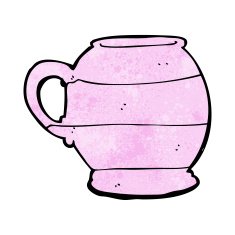 cartoon old style mug N9