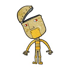 Cartoon Robot N242