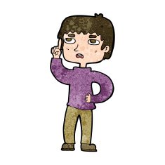 cartoon boy with question N20