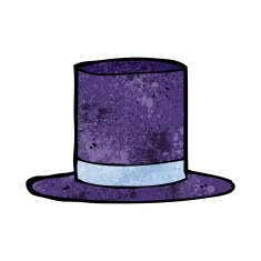 Cartoon Top Hat N16