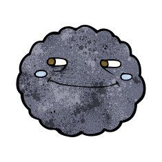 cartoon happy rain cloud N2