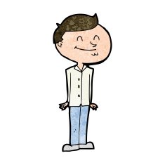 cartoon smiling man N22