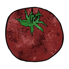 Cartoon Tomato N117