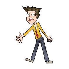 cartoon stressed man N61