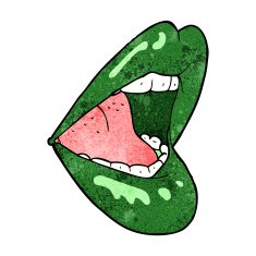 cartoon halloween mouth N16