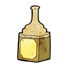 Cartoon Whiskey Bottle N15