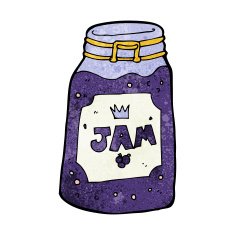 cartoon jar of jam N10