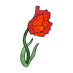 cartoon flower N365