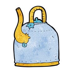 old iron kettle cartoon N9