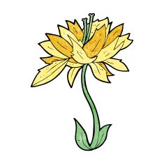 cartoon flower N367