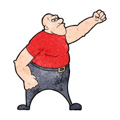 cartoon angry man N87
