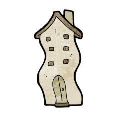 cartoon house doodle N7