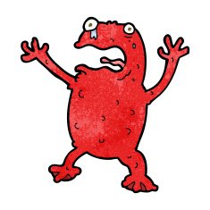 cartoon poisonous frog N11
