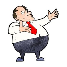 cartoon exasperated middle aged man N9