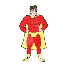 Cartoon superhero N24