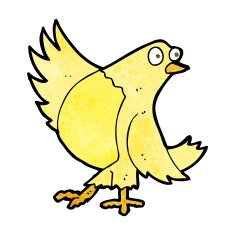 cartoon dancing bird N3