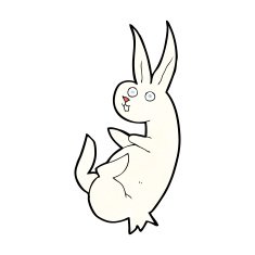 cue cartoon rabbit N9