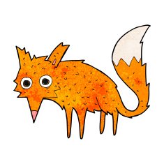 funny cartoon fox N16