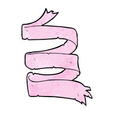 cartoon pink scroll N2