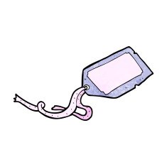 cartoon luggage tag N34