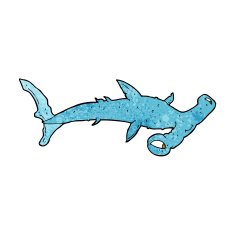Cartoon Hammerhead Shark N13