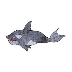 Cartoon Killer Whale N12