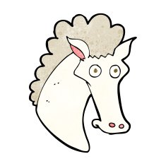 Cartoon Horse Head N15