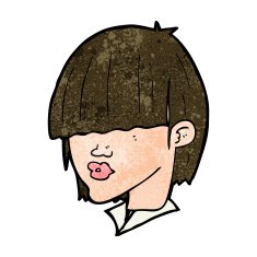 cartoon fashion haircut N9