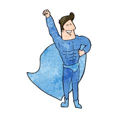 Cartoon superhero N25