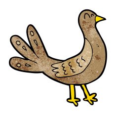 Cartoon Bird N315