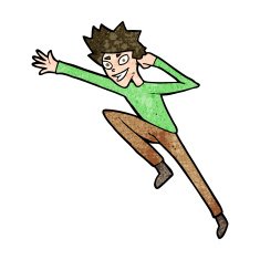 cartoon jumping man N8