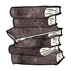 Cartoon Pile Of Books N9