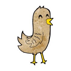 cartoon happy bird N29