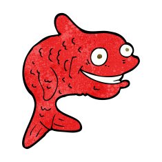 cartoon happy fish N20