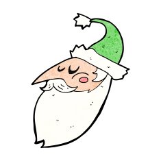 Cartoon Santa Face N12