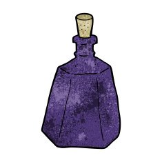 cartoon ink bottle N14